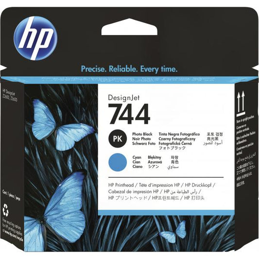 HP CART INK 744 CIANO + NERO FOTO [F9J86A]