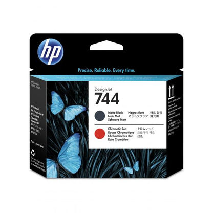 HP CART INK 744 NERO OPACO + ROSSO [F9J88A]