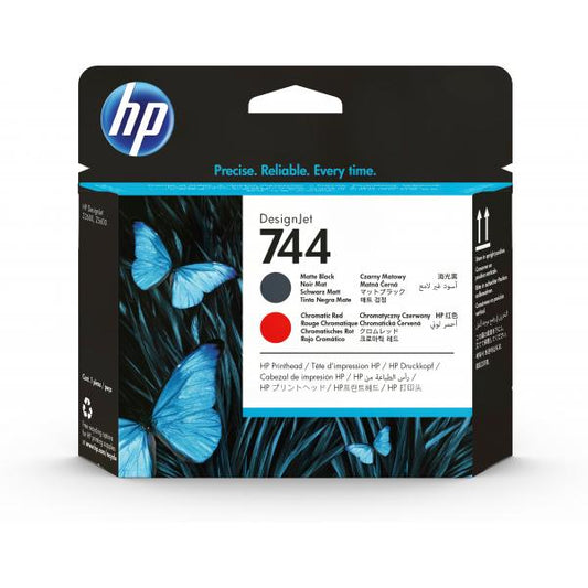 TINTA HP CART 744 NEGRO MATE + ROJO [F9J88A]