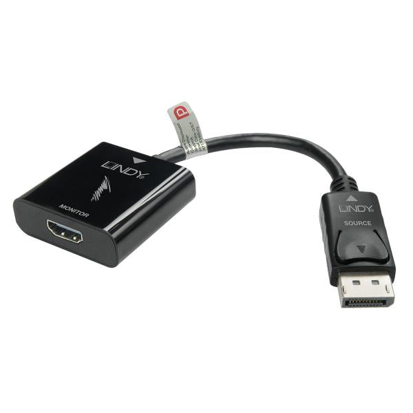 Lindy 41068 DisplayPort 1.2 HDMI Nero cavo di interfaccia e adattatore [LINDY41068]