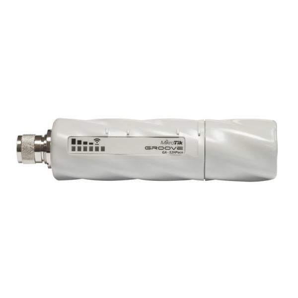 MikroTik, GrooveA 52 ac, GrooveA 52 ac with Nmale connector, 720MHz CPU, 64MB RAM, 1 x Gigabit LAN, 1 x built, in high power 2.4/5GHz 802.11a/b/g/n/ac wireless RBGrooveGA-52HPacn [RBGrooveGA-52HPacn]