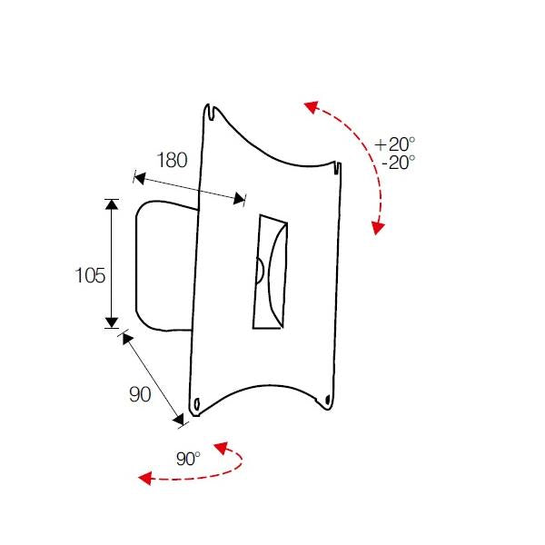 ITB OM36070 TV mount 101,6 cm (40") Nero [OM36070]