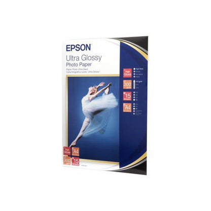 Epson Ultra Glossy Photo Paper - A4 - 15 Fogli [C13S041927]