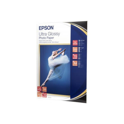 Epson Ultra Glossy Photo Paper - A4 - 15 Sheets [C13S041927]