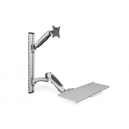 Digitus Workstation (Monitor - Keyboard) Wall Mount 27 inch - 6 kg - VESA 75x75 - 100x100 - silver [DA-90354]