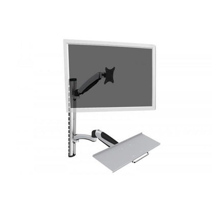 Digitus Workstation (Monitor - Keyboard) Wall Mount 27 inch - 6 kg - VESA 75x75 - 100x100 - silver [DA-90354]