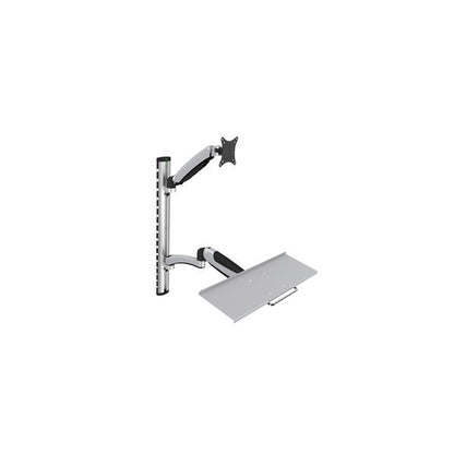 Digitus Workstation (Monitor - Keyboard) Wall Mount 27 inch - 6 kg - VESA 75x75 - 100x100 - silver [DA-90354]