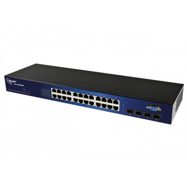 Allnet ALL SG8428M, 24 Port Gigabit ethernet + 4x SFP smart-managed ALL-SG8428M [ALL-SG8428M]