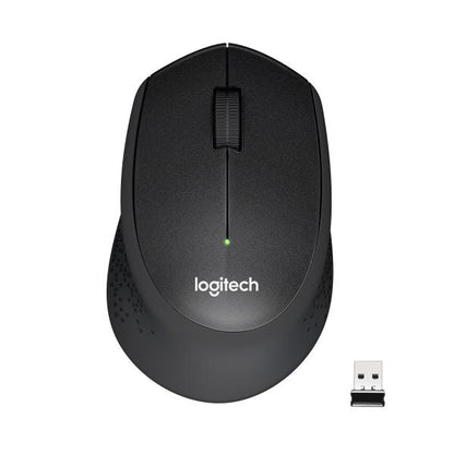 LOGITECH MOUSE M330 WIRELESS ERGONIMICO, 2 TASTI NERO [910-004909]