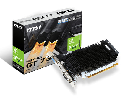 MSI VGA GEFORCE GT 710, GT 710 2GD3H LP, 2GB GDDR3, DVI/HDMI/VGA, LP [GT 710 2GD3H LP]