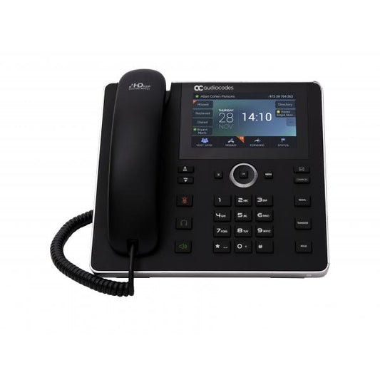 Audiocodes AudioCodes S4B 450HD IP-Phone PoE GbE Black2 Ethernet 10/100/1000 ports, Power Supply UC450HDEPSG [UC450HDEPSG]