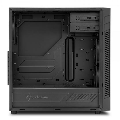 SHARKOON CASE, S25-V, ATX, 2XU3, 2x120, BLACK [S25-V]