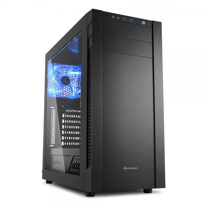 SHARKOON CASE, S25-W, ATX, 2XUSB 3.0,2x120 FANS INSTALLED WINDOW BLACK [S25-W]