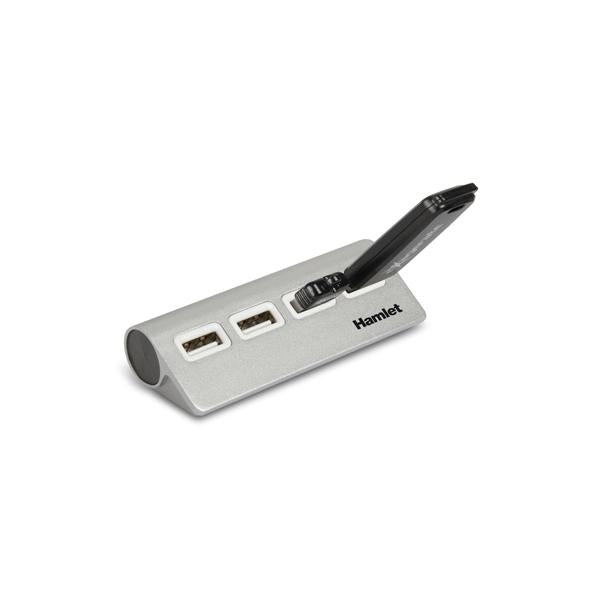 Hamlet 4 port Hub usb 2.0 a 4 porte 480 Mbps [XHUB4020AL]