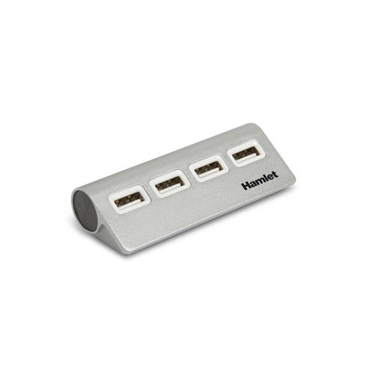 Hamlet 4 port Hub usb 2.0 a 4 porte 480 Mbps [XHUB4020AL]