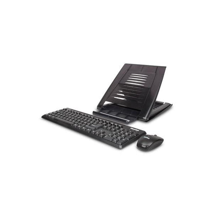 Hamlet Tiramisu Notebook Stand. Universal Notebook Stand with Wireless Keyboard and Mouse [XTMS100KMW]