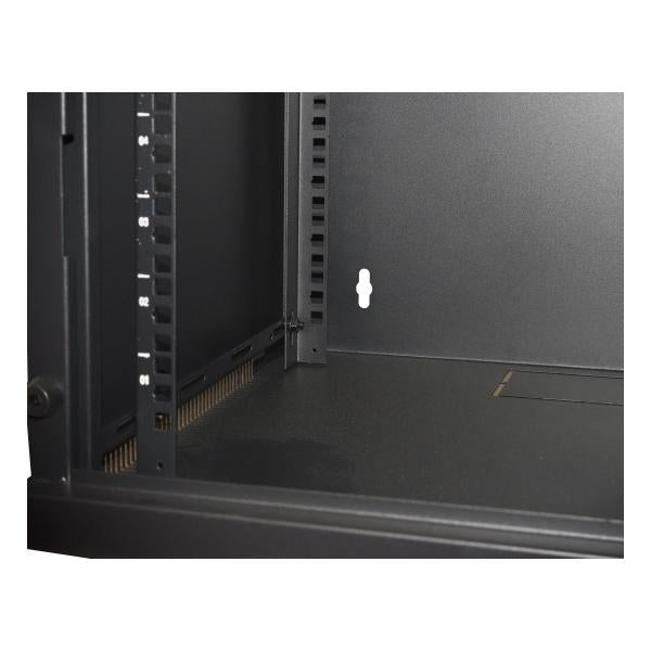 LINK ARMADIO RACK 19" 6 UNITA DA MURO PER RETI (A)350 X (L)540 X (P) 450 MM COLORE NERO PORTA VETRO [LK1907UN]