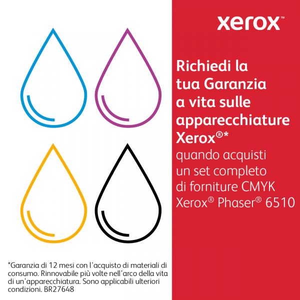 Xerox Cartucho de tóner cian de alta capacidad de 2400 páginas para Phaser 6510, WorkCentre 6515 (106R03477) [106R03477]