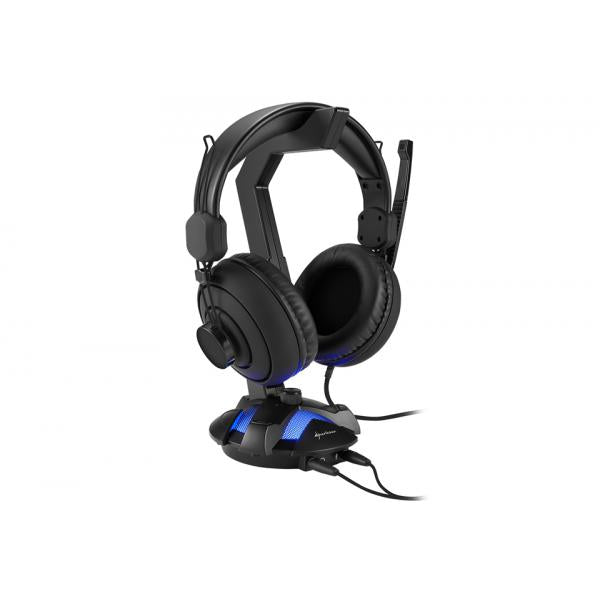 SHARKOON HEADSET STAND VIRTUAL 7.1,CON LED BLU, WINDOWS 7/8/10, MAC OS/X SOLO STEREO [X-REST 7.1]