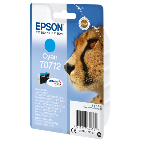 Cartucho Epson Cian [C13T07124012]