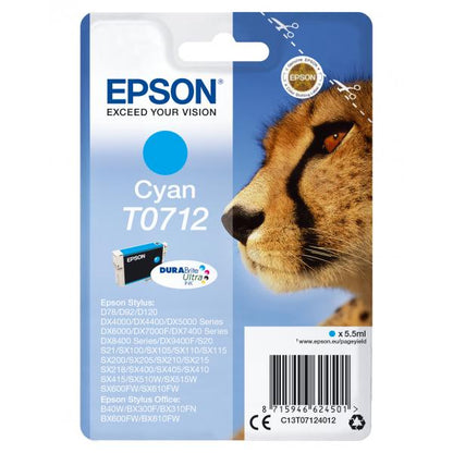 EPSON CART CYAN STYLUS DX4000/4050/D92/D120/SX1-2-4/ST.OFF [C13T07124012]