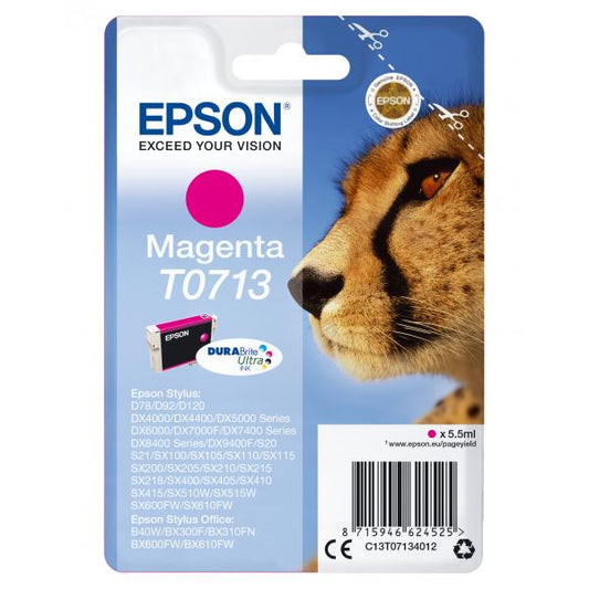 EPSON CART MAGENTA STYLUS D78/DX4000/4050/5000/6000/6050 BLI [C13T07134012]