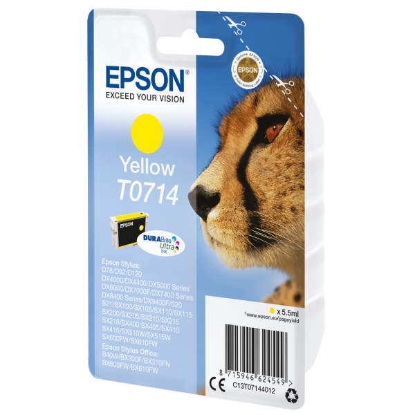 CARRITO EPSON STYLUS AMARILLO D78/DX4000/4050/5000/6000/6050 [C13T07144012]