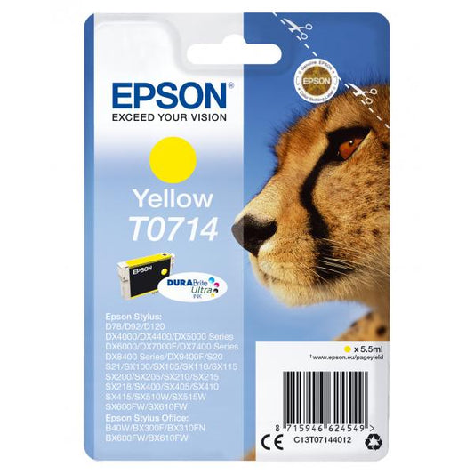 EPSON CART YELLOW STYLUS D78/DX4000/4050/5000/6000/6050 [C13T07144012]