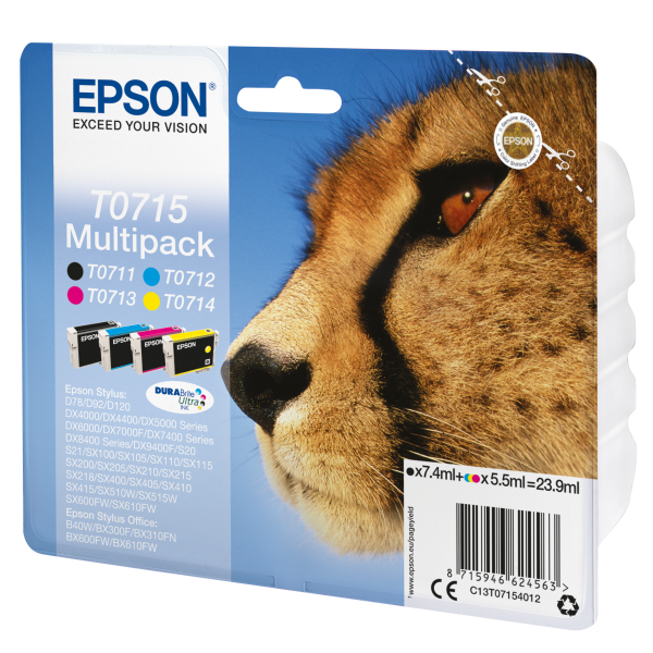 EPSON CART MULTIPACK STYLUS D78/DX4000/5000/6000 [C13T07154012]