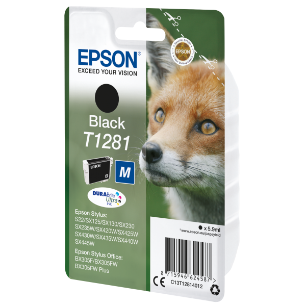 Epson Fox Cartridge Black [C13T12814012]