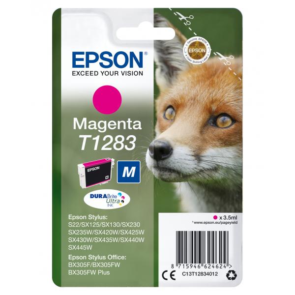 EPSON CART INK MAGENTA STYLUS S22/SX125/SX420W, SERIES M VOLPE [C13T12834012]