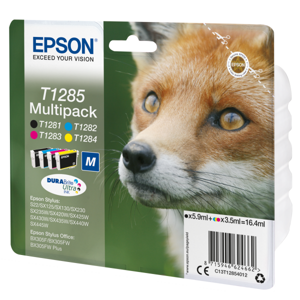 Epson Fox Multipack 4 colori [C13T12854012]