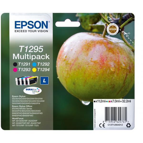 EPSON CART INK MULTIPACK T129 (NERO, CIANO, MAGENTA, GIALLO), SERIE L MELA [C13T12954012]