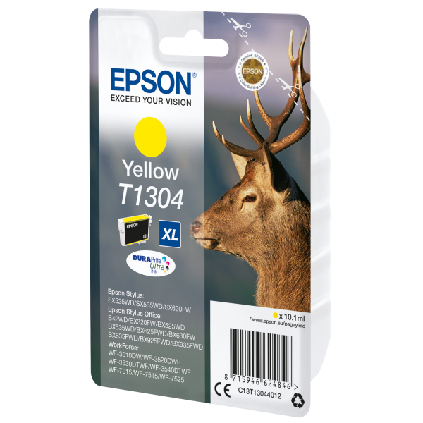 CARRITO DE TINTA EPSON AMARILLO PARA B42WD/WF PRO 7015, SERIE XL DEER [C13T13044012]