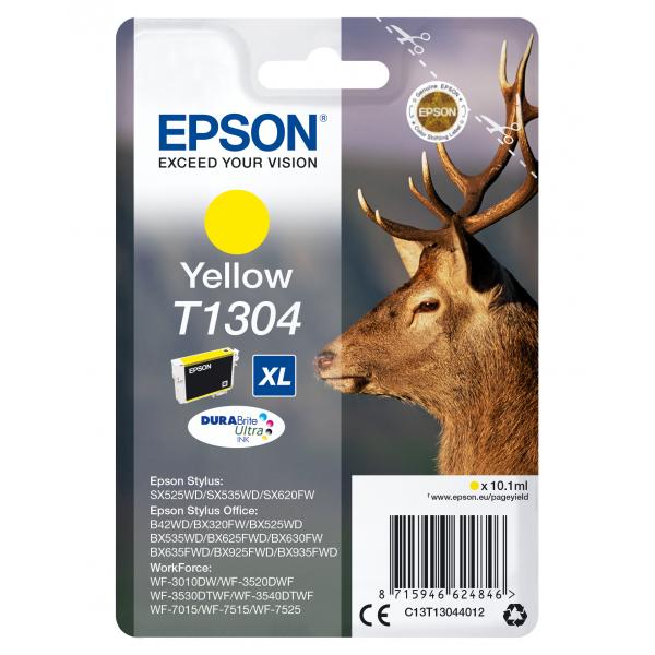 CARRITO DE TINTA EPSON AMARILLO PARA B42WD/WF PRO 7015, SERIE XL DEER [C13T13044012]