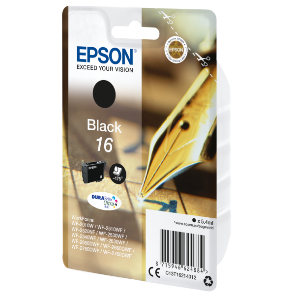 Epson Pen and crossword Cartridge Pen and crossword Black DURABrite Ultra 16 inks [C13T16214012]