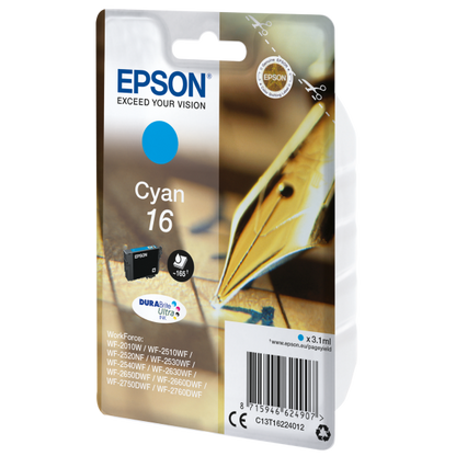 Epson Pen and crossword Cartridge Pen and crossword Cyan DURABrite Ultra 16 Inks [C13T16224012]