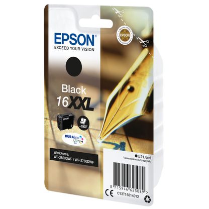 Epson Cartuccia Penna e cruciverba Nero Inchiostri DURABrite Ultra 16XXL [C13T16814012]