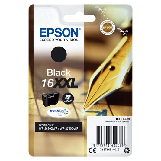 Epson Cartuccia Penna e cruciverba Nero Inchiostri DURABrite Ultra 16XXL [C13T16814012]