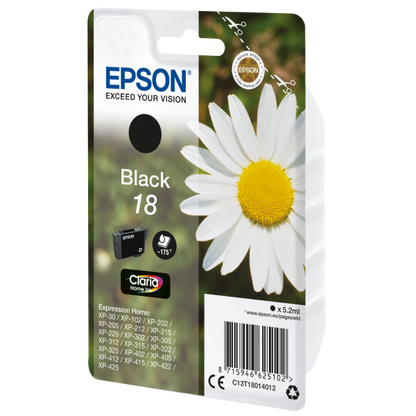 Epson Daisy Cartuccia Margherita Nero Inchiostri Claria Home 18 [C13T18014012]