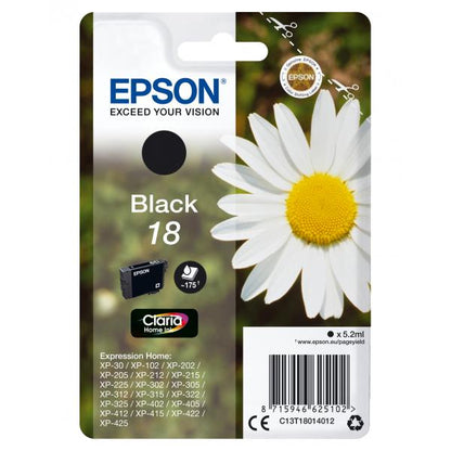 CARRO DE TINTA NEGRA EPSON PARA SERIE DAISY XP-102/202/205/302/305/402 [C13T18014012]