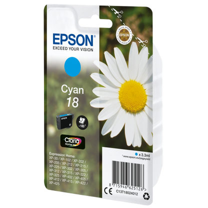 Epson Daisy Cartuccia Margherita Ciano Inchiostri Claria Home 18 [C13T18024012]