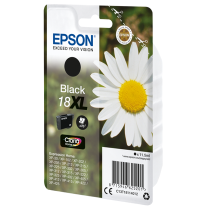 CARRITO DE TINTA EPSON NEGRO XL PARA XP-102/202/205/302/305/402 SERIE DAISY [C13T18114012]