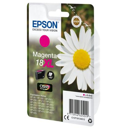 EPSON CART INK MAGENTA XL PER XP-102/202/205/302/305/402 SERIE MARGHERITA [C13T18134012]