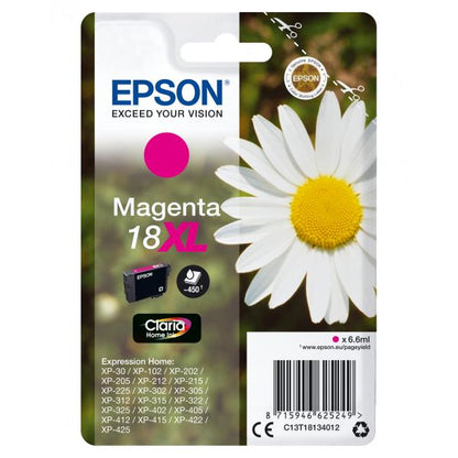 EPSON CART INK MAGENTA XL PER XP-102/202/205/302/305/402 SERIE MARGHERITA [C13T18134012]