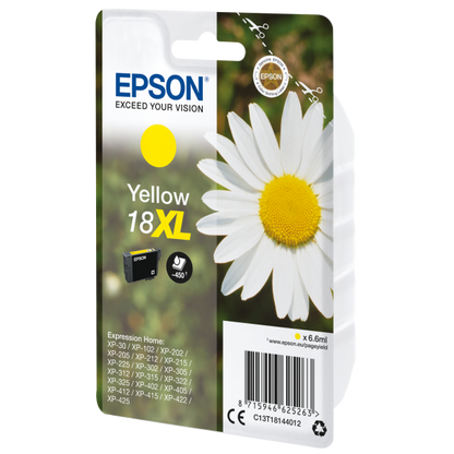 EPSON CART INK GIALLO XL PER XP-102/202/205/302/305/402 SERIE MARGHERITA [C13T18144012]