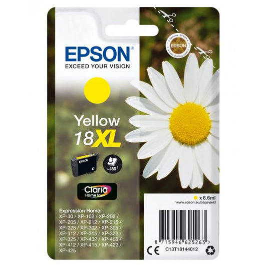 EPSON CART INK GIALLO XL PER XP-102/202/205/302/305/402 SERIE MARGHERITA [C13T18144012]