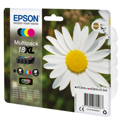 Epson Daisy Multipack Margherita 4 colori Inchiostri Claria Home 18XL [C13T18164012]