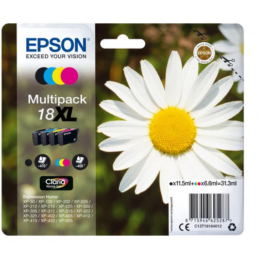 Epson Daisy Multipack Daisy 4 colors Claria Home Inks 18XL [C13T18164012]