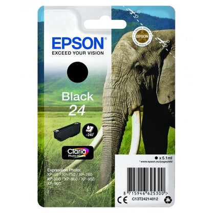 Epson Elephant Cartuccia Nero [C13T24214012]